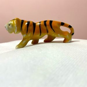 VINTAGE JAPAN Roaring TIGER FIGURINE Miniature 3”